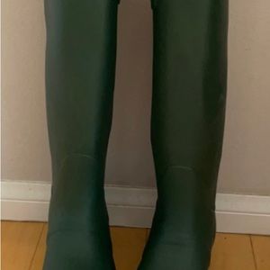 Hunter Green Tall Rain Boots